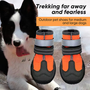 Winter Warm Boots Indoor Wear-Resistant Puppy Shoes(4pcs)