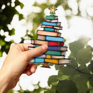 📚✨Christmas Book Tree Ornament