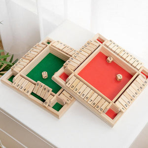 Shut The Box Game - Fun Table Math Game for Adults & Kids