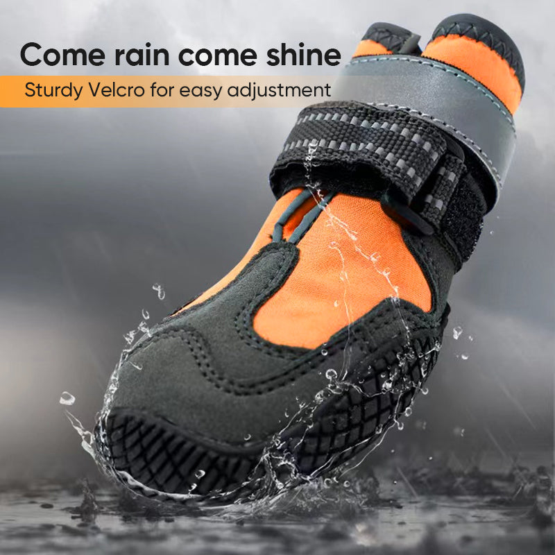 Winter Warm Boots Indoor Wear-Resistant Puppy Shoes(4pcs)