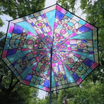 Church color window transparent folding umbrella