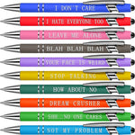 10 pcs Funny Office Ballpoint Pens(Black Ink)