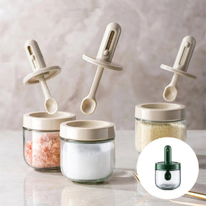 Retractable Spoon Seasoning Bottle