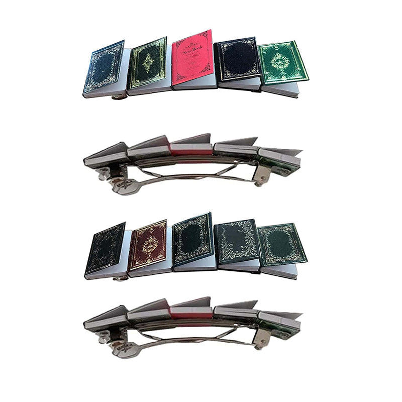 📗📕📔📙Miniature book hair clip barrette