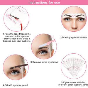 Silicone Eyebrow Stencil Kit