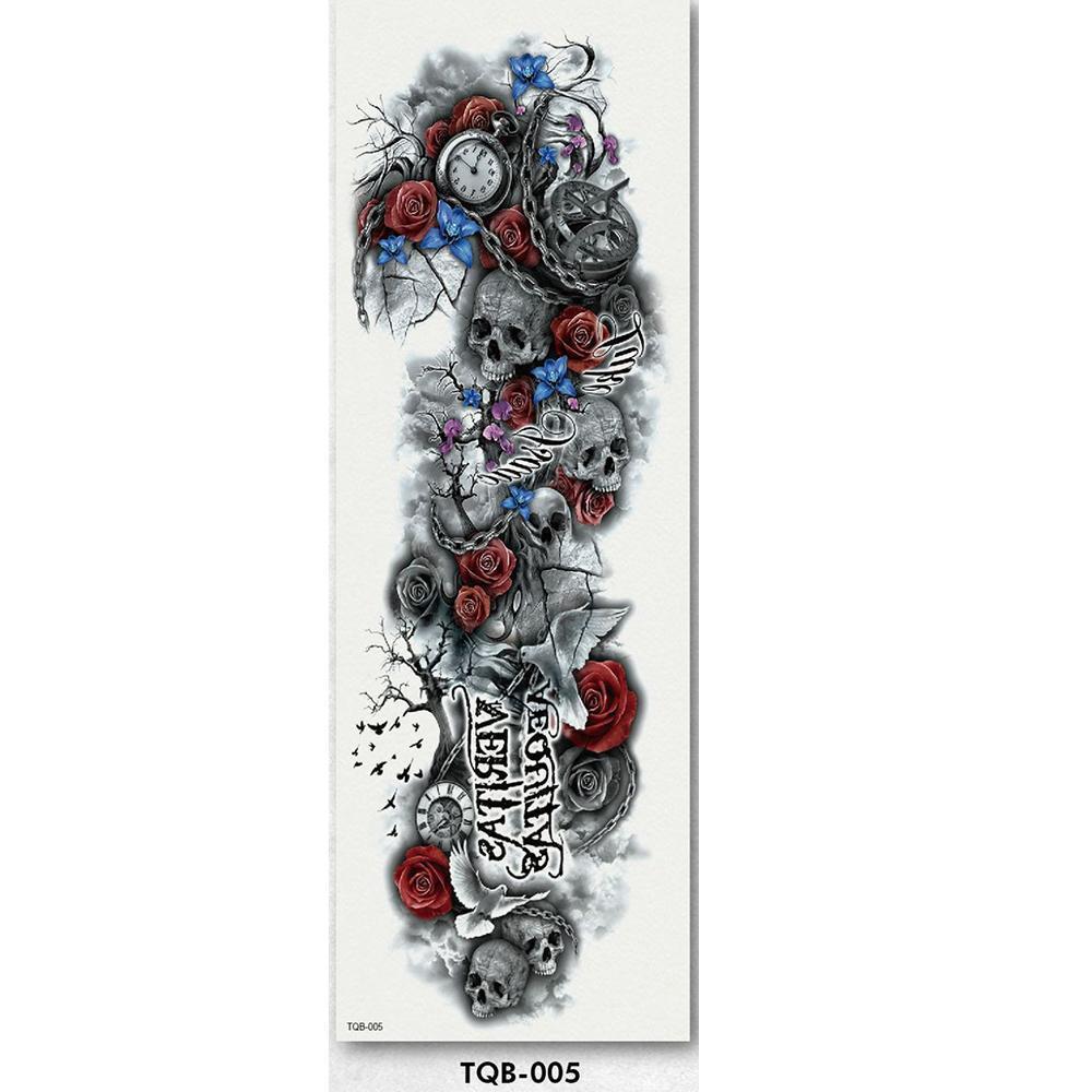 Full Arm sleeve Tattoo Waterproof temporary tattoo Sticker