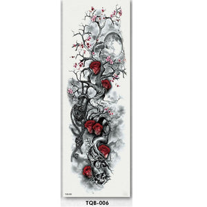 Full Arm sleeve Tattoo Waterproof temporary tattoo Sticker