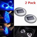 Solar-Powered Cup Holder Lights (2 Pack)