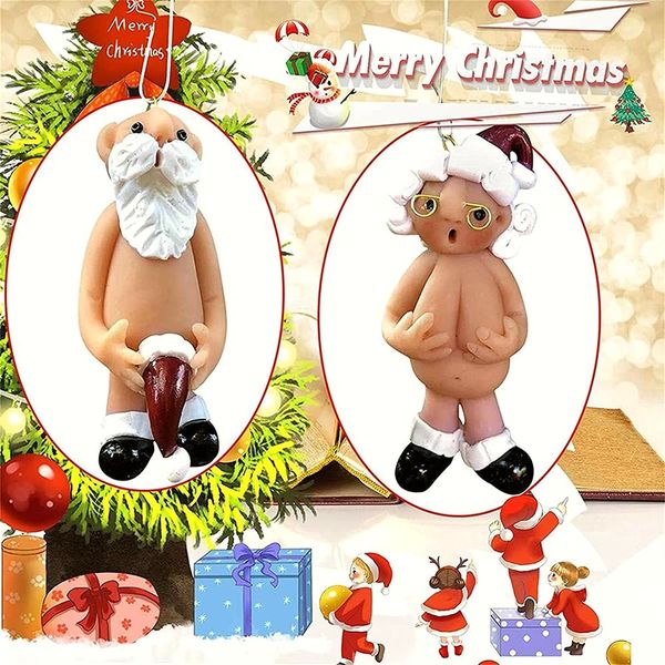 Santa Claus Pendant Resin Christmas Decoration