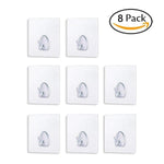 Hirundo® Waterproof Reusable Seamless Sticky Transparent Frosted Hooks