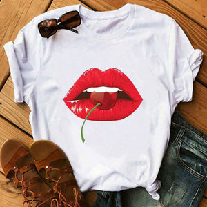 Simple Printed White T-shirt