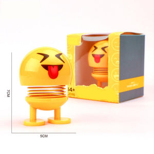 Car Shaking Head Emoji Doll Toys