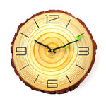 Wooden Annual Rings Wall Clock