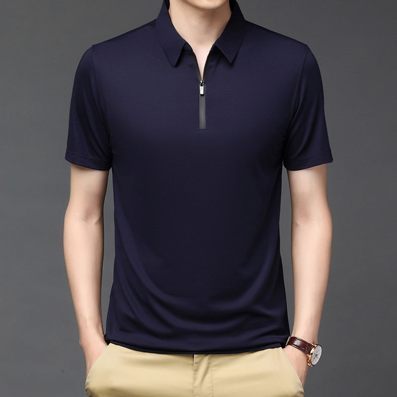 Ice Silk Polo Shirt for Men