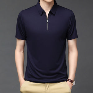 Ice Silk Polo Shirt for Men