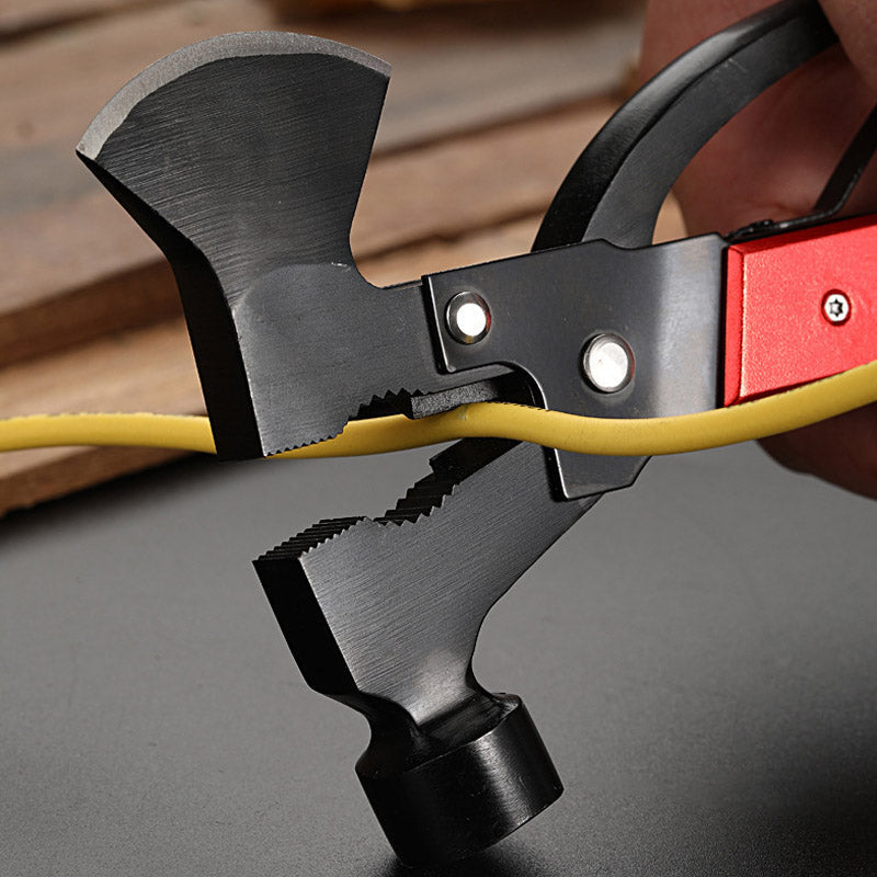 Steel Hammer Axe Multitool for Camping