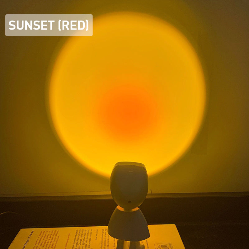 Romantic Modern Robot Sunset Lamp