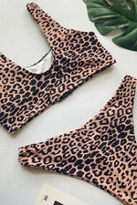 New Leopard High Leg Bikini Swimsuit.BI