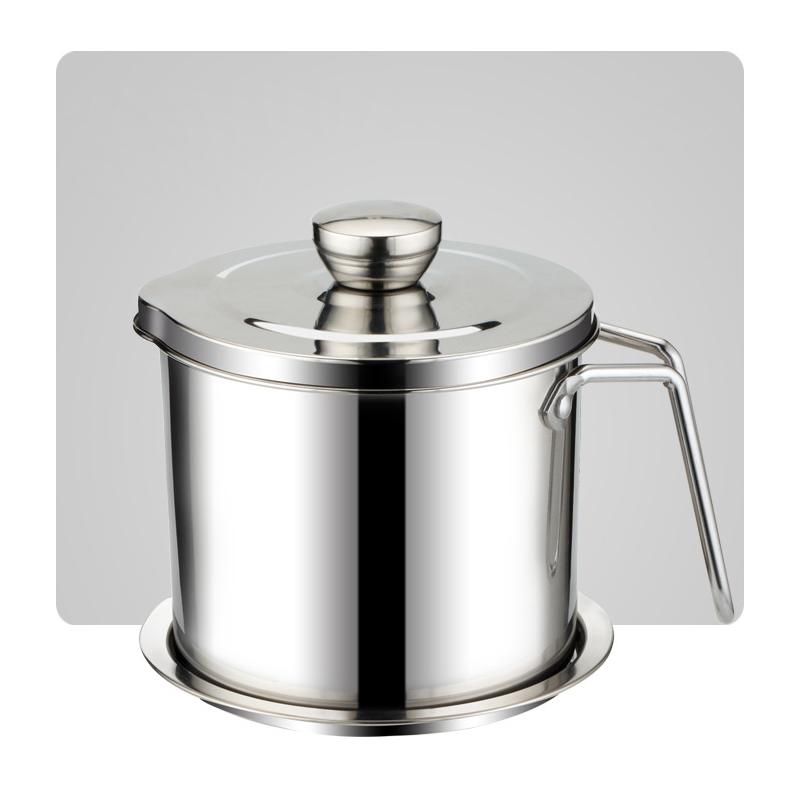 Stainless Steel Oil Strainer Storage Can