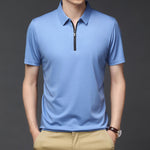 Ice Silk Polo Shirt for Men