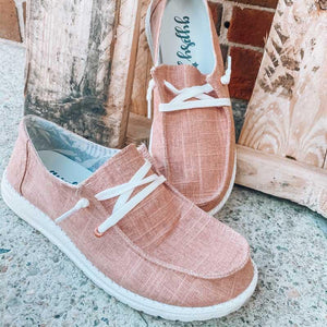 Women's Canvas Lace-Up Sneakers