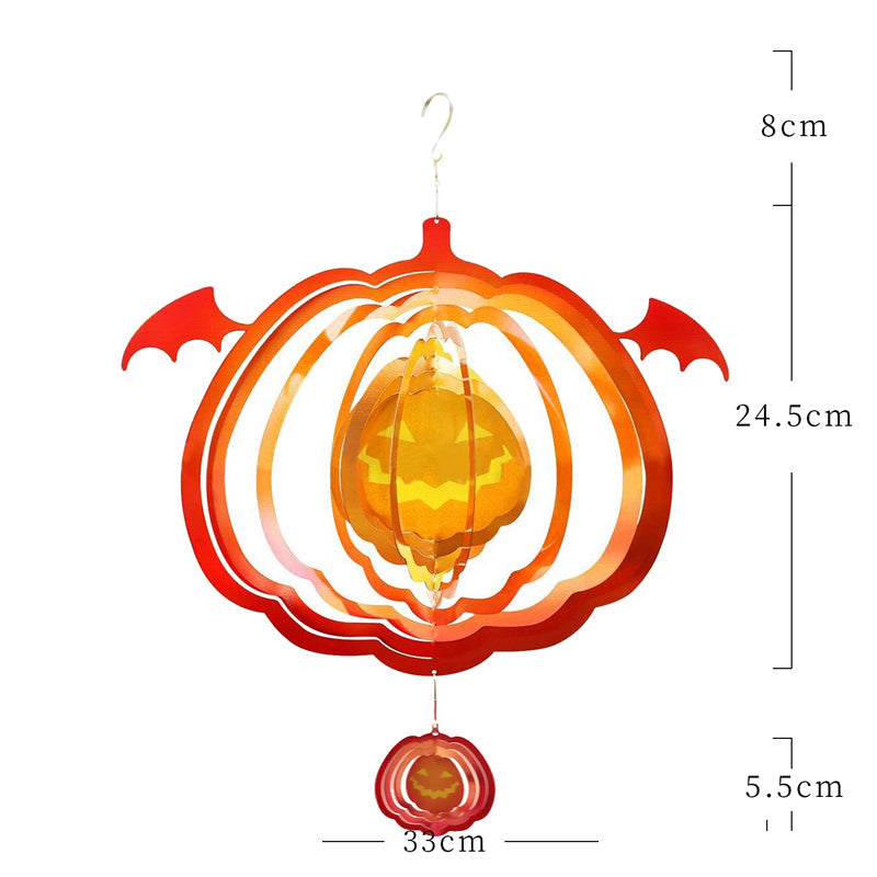 Halloween Themed 3D Optical Illusion Hanging Wind Spinner