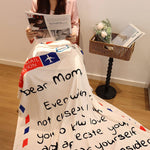 Personalized Mom/Dad Letter Blanket