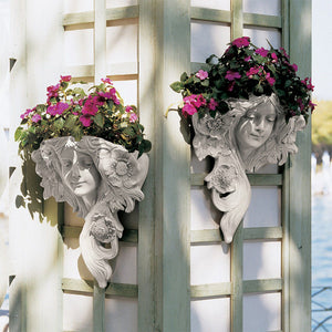 Mystic Maiden Wall Sculptures Planter