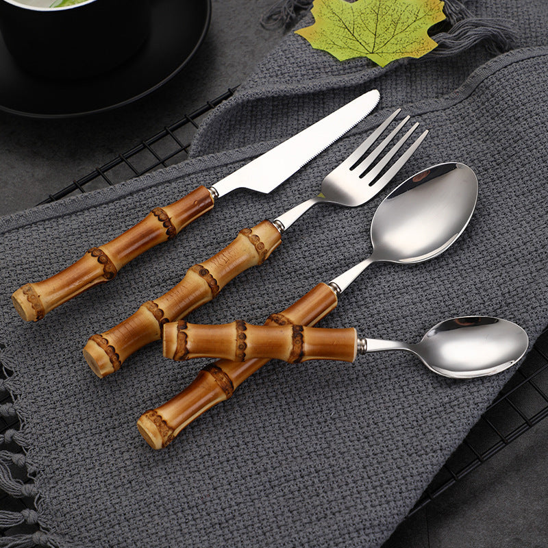 Luxury Bamboo Handle Tableware