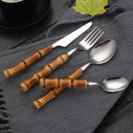 Luxury Bamboo Handle Tableware