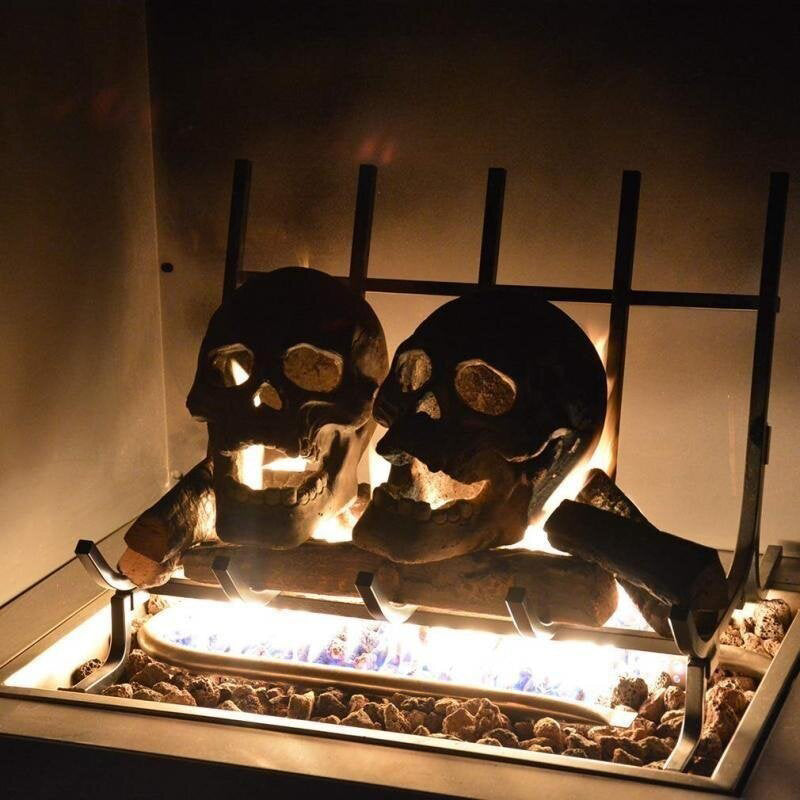 Halloween Ceramic Skeleton Bonfire