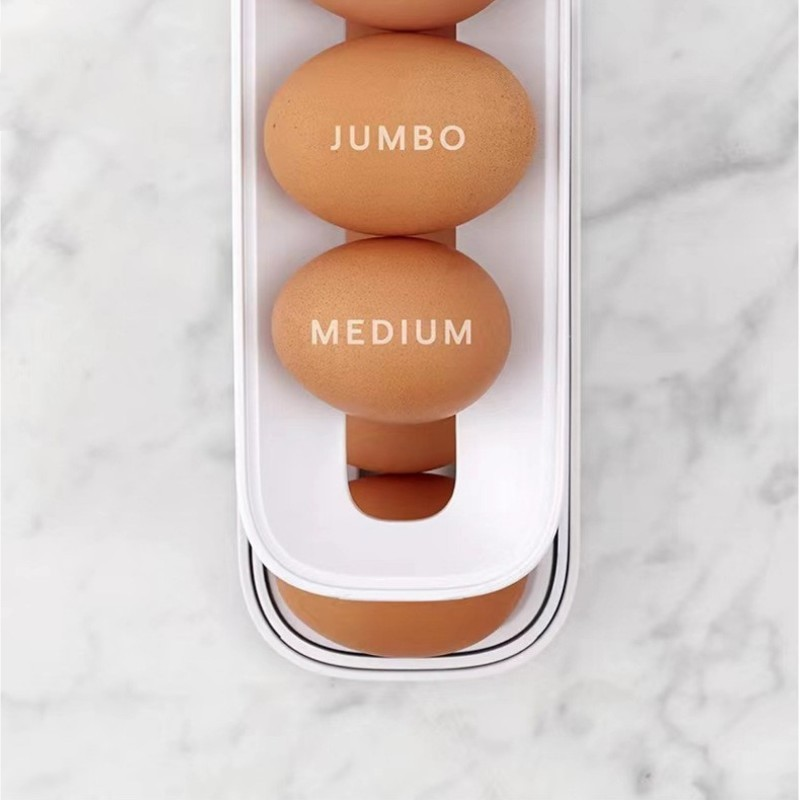 🥚Automatic Scrolling Egg Rack Holder Storage Box