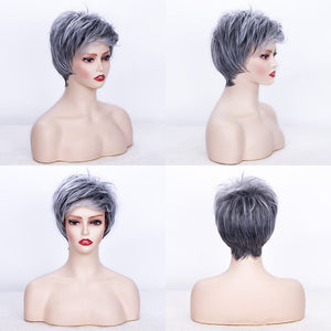 Short Stylized Chemical Fiber Wig