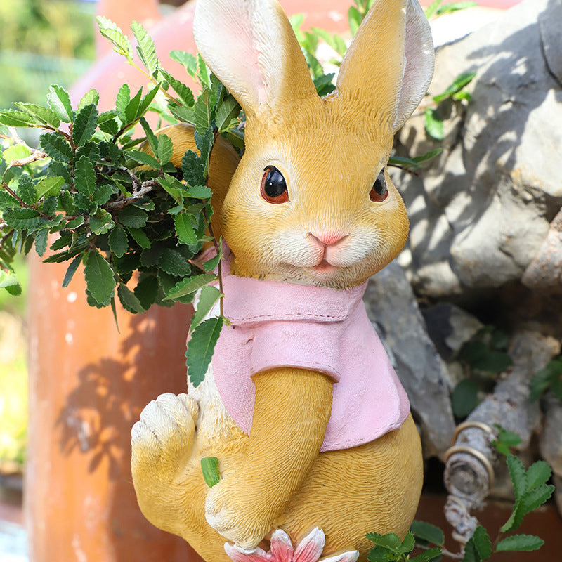 Garden Cartoon Rabbit Hanging Ornament