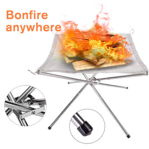 Outdoor Folding Bonfire Rack