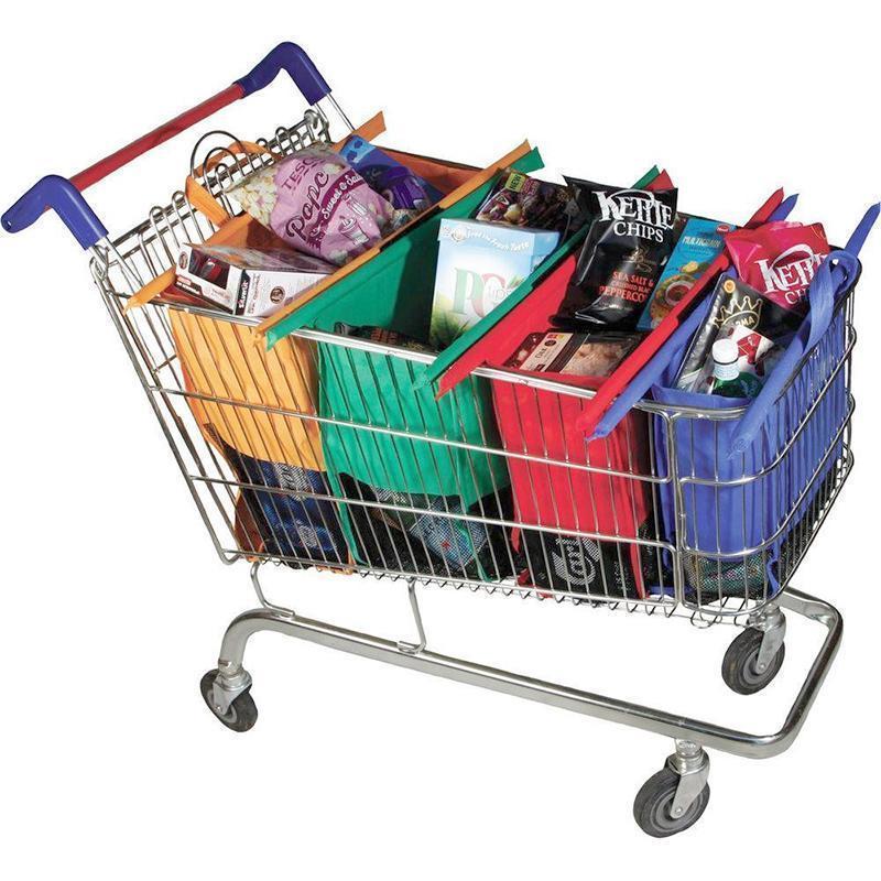 4 in 1 reusable shopping cart bags