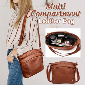 Multi-Compartment Leather Bag