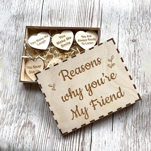 "Reasons Why You Are My Friend"Funny Friendship Gift