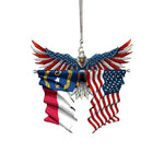 Eagle Flag Hanging Ornament for Car