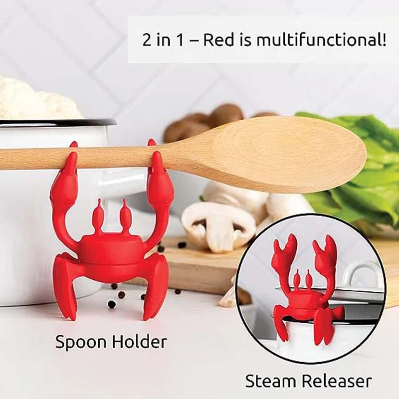 Red the Crab Silicone Utensil Rest