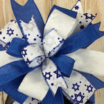 Blue and White Wreath