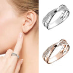 X Shape Cross Ring for Women