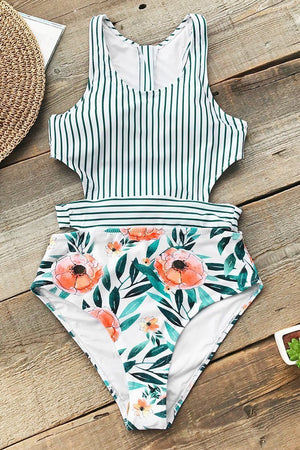 Miss U Poppy Print One-Piece Swimsuit.c