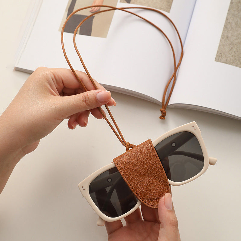 Sling PU Leather Glasses Holder