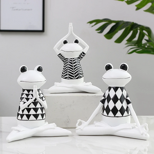 White Yoga/Meditation Frog Ornament