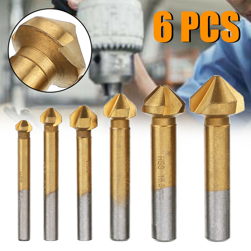 Metal Three Edges Chamferer (6 PCs)