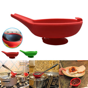 Suction Cup Silicone Spoon Holder