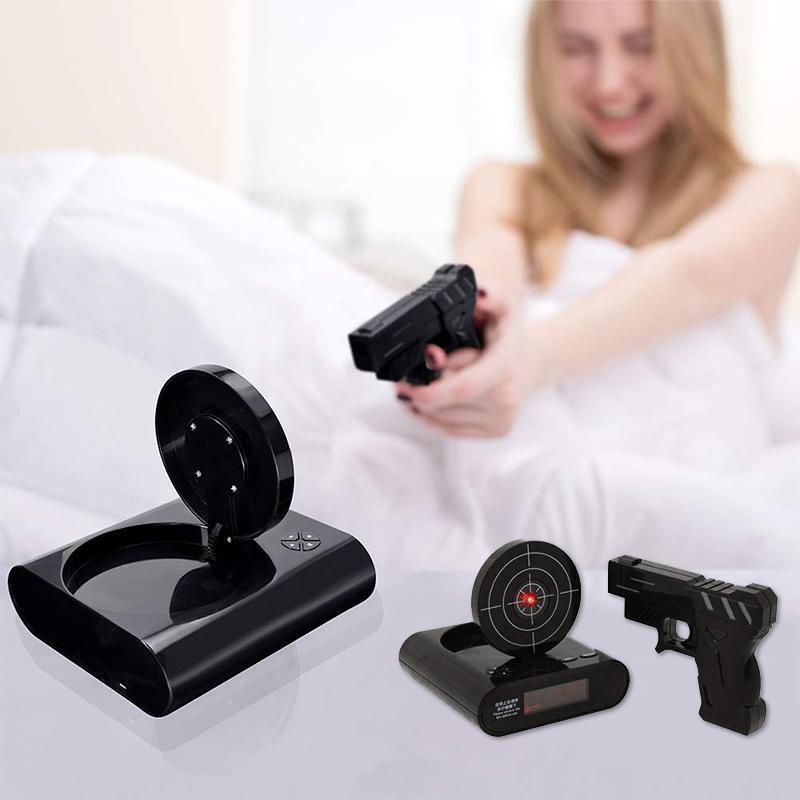 Gun Target Shoot Alarm Clock