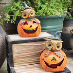 Pumpkin Head Owl Ornament