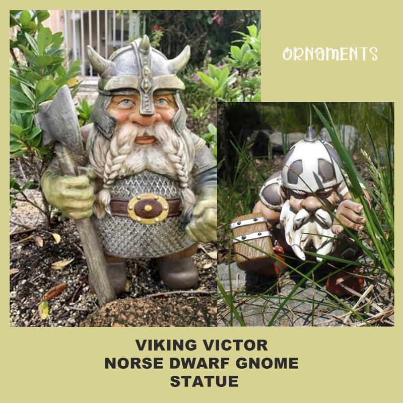 Viking Victor Norse Dwarf Gnome Statue